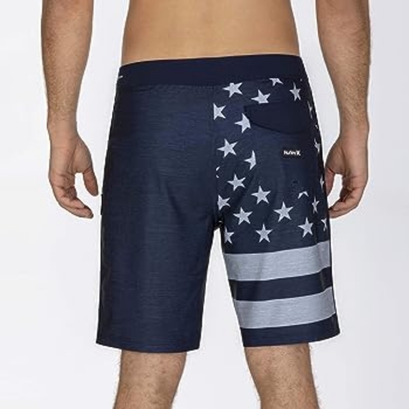 Hurley Men's Phantom Patriot Cheers USA Flag 20" Board Shorts - Picture 3 of 13
